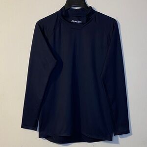 Reebok Black Mock Neck Long Sleeve Top Size 2XL